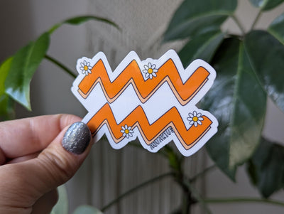 Aquarius Astrology Vinyl Sticker
