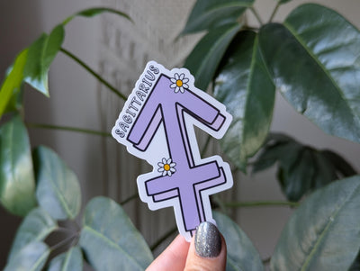 Sagittarius sticker for kindle, astrology stickers for water bottle, zodiac sign sticker, horoscope, witchy gifts for her, metaphysical gift