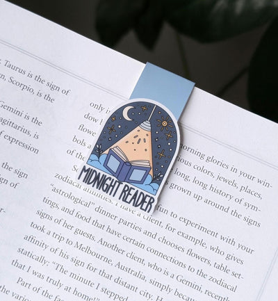 Midnight Reader Magnetic Bookmark