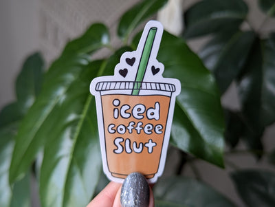 Iced Coffee Slut Vinyl Sticker