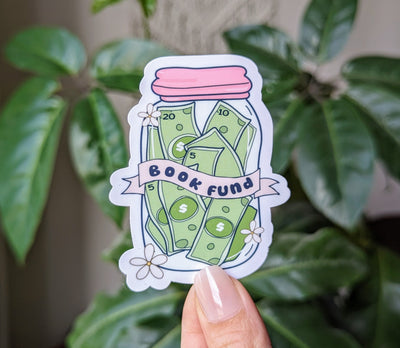 book fund stickers for kindle, bookish stickers for water bottle, book gifts for book lovers, smut reader gifts for women, book club sticker