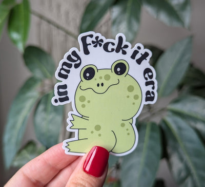 Cute frog stickers for hydroflask, sarcastic stickers for laptop, snarky stickers for phone case, funny stickers adult, sassy gifts for her