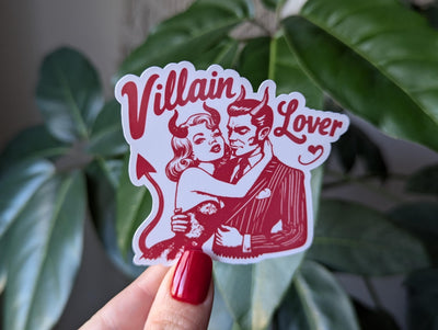 Villain Lover Vinyl Sticker - Gothic Romance Bookish Gift