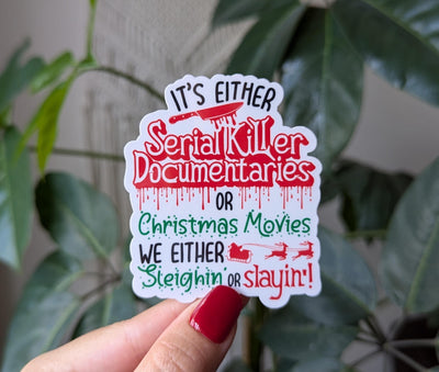 Horror movies sticker for kindle, Christmas stickers for water bottle, book gifts for book lovers, funny stickers for laptop, small gift for