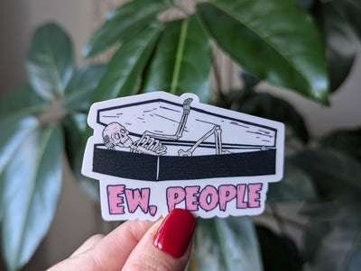 Ew People Introvert Vinyl Sticker
