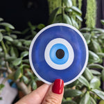 Evil eye sticker for kindle, protection sticker for water bottle, friendship gifts for best friend, Greek evil eye, good luck stickers for