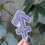 Sagittarius sticker for kindle, astrology stickers for water bottle, zodiac sign sticker, horoscope, witchy gifts for her, metaphysical gift