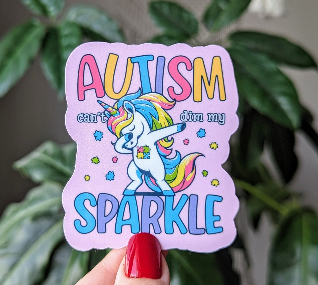 Autism unicorn, neurodivergent stickers for teens inspirational, motivational gifts for students, cute stickers for the classroom, kids gift
