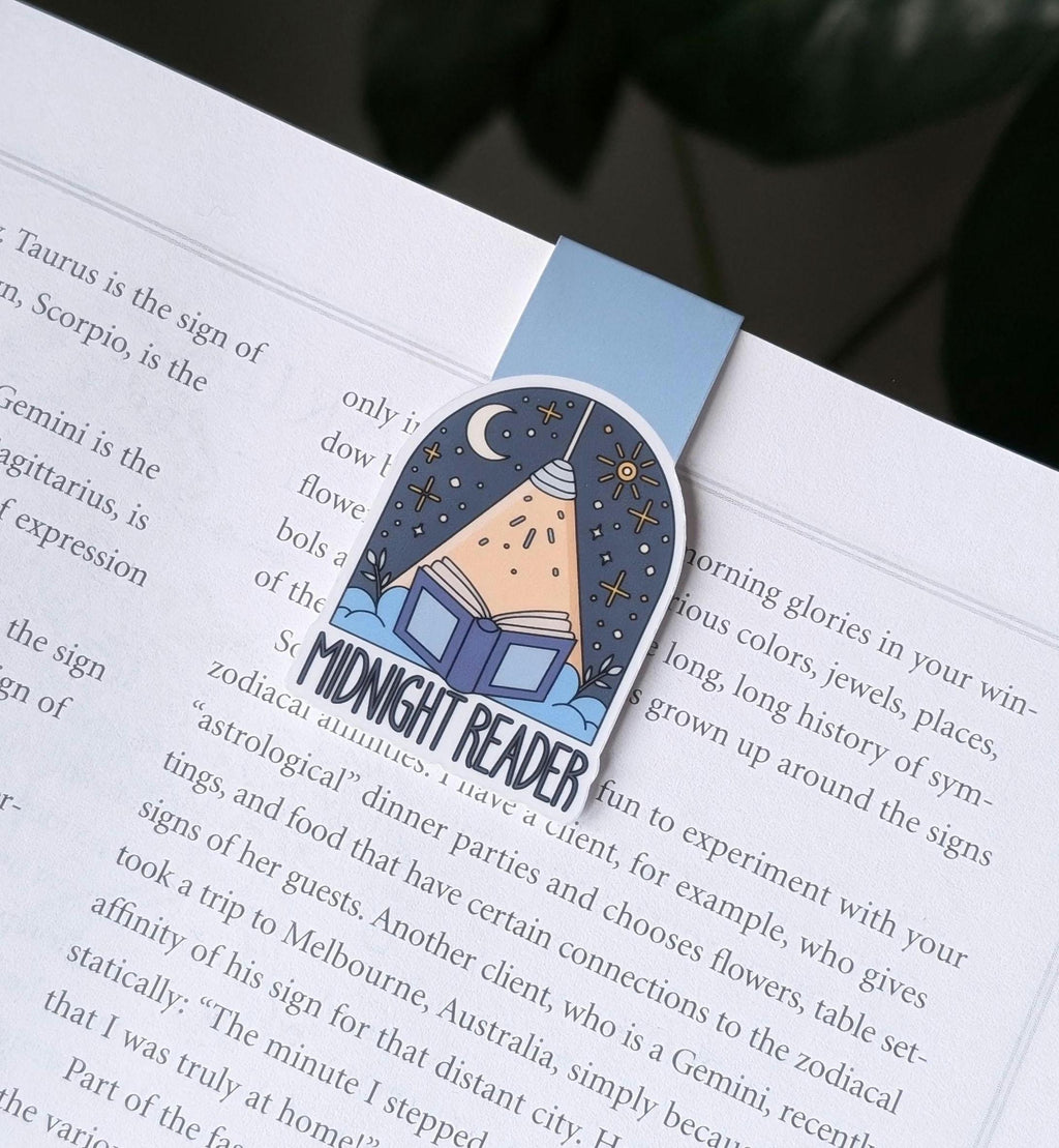 Midnight Reader Magnetic Bookmark