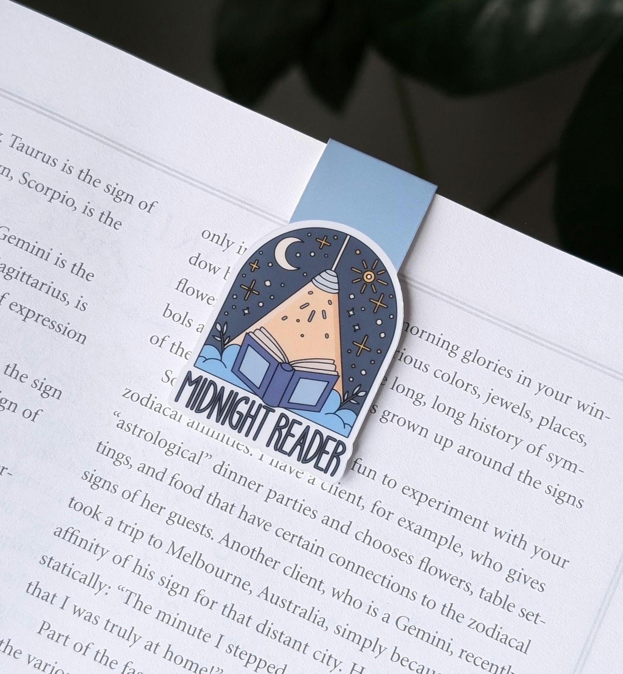 Midnight Reader Magnetic Bookmark
