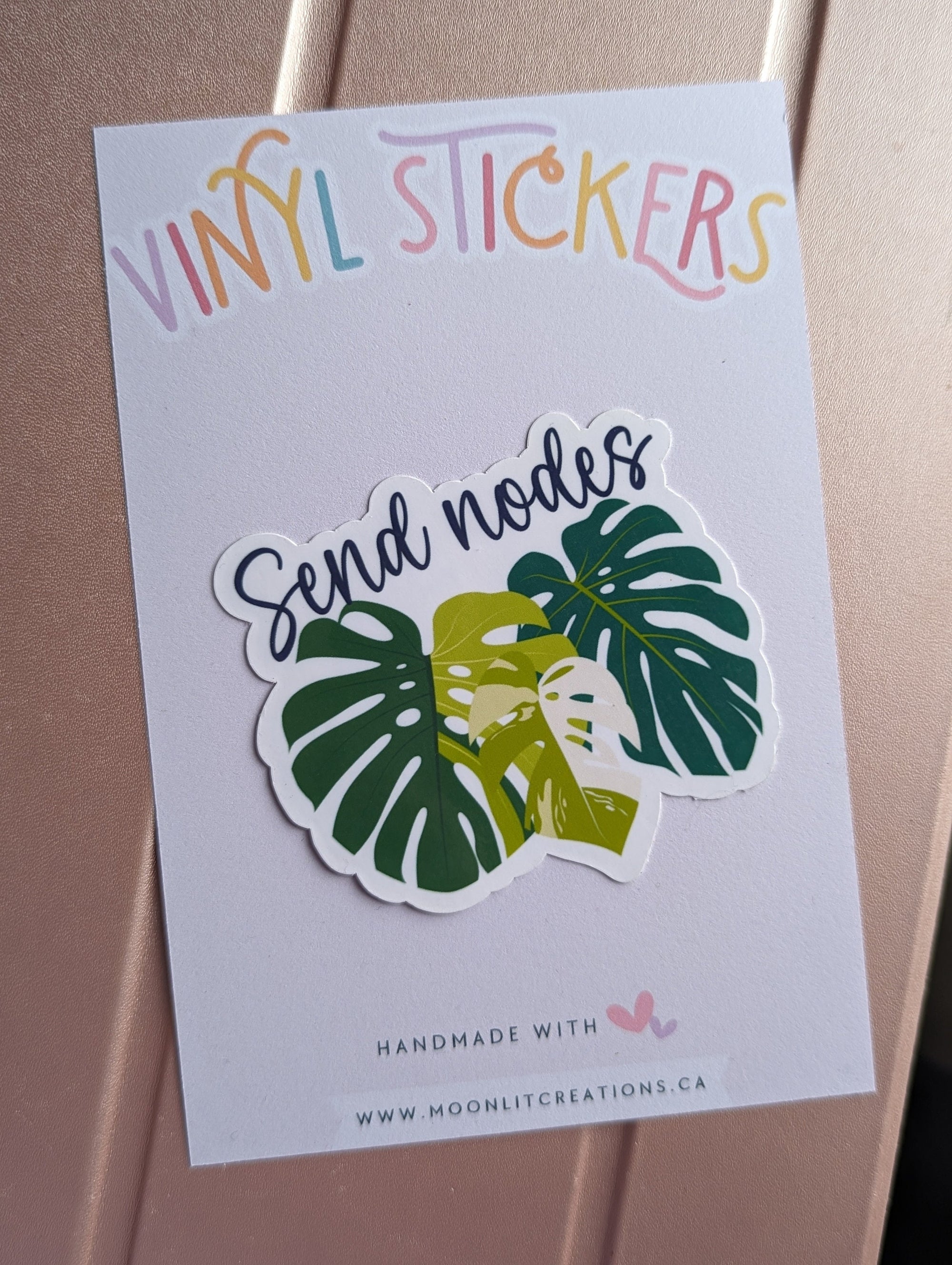 Send nodes, plant lover stickers for water bottle, plant girly things, plant gifts for women, plant merch, monstera gifts for best friend