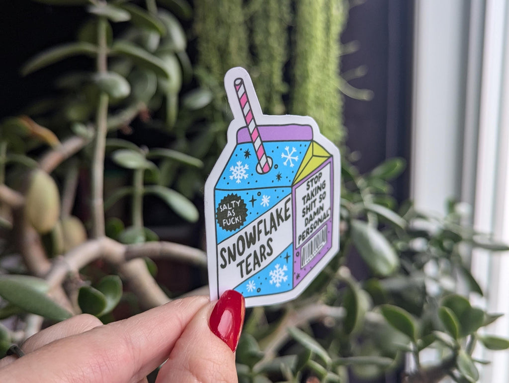 Snowflake Tears Vinyl Sticker