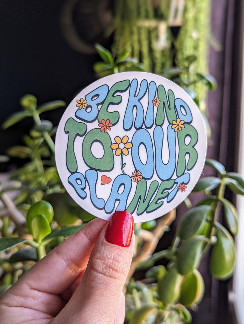 Be kind to our planet, climate change stickers for tumblers, earth day stickers for teacher planner, save the planet sticker, student gifts