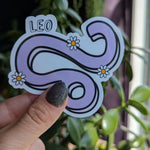 Leo sticker for kindle, astrology stickers for water bottle, zodiac sign sticker, horoscope, witchy gifts for her, metaphysical gifts