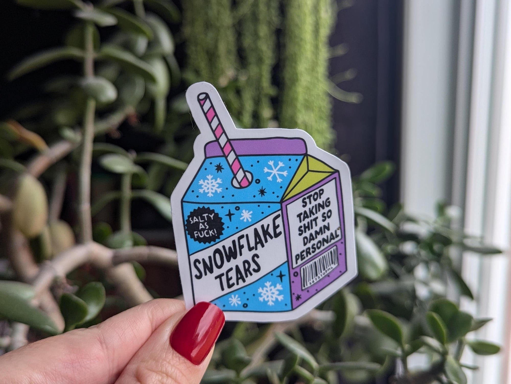 Snowflake Tears Vinyl Sticker