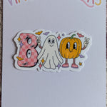 Boo Halloween Vinyl Sticker