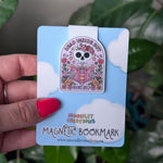 Dead Inside But Books Help Magnetic Bookmark
