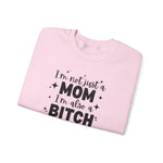 Funny Mom Sweatshirt - Comfortable Gift for Mothers, Unique Crewneck for Moms, Holiday Apparel, Funny Sweatshirt