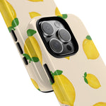 Lemon Print Phone Case, Vibrant Lemon Design, Cute Citrus Case, Gift for Fruit Lovers, Summer Vibe Accessories