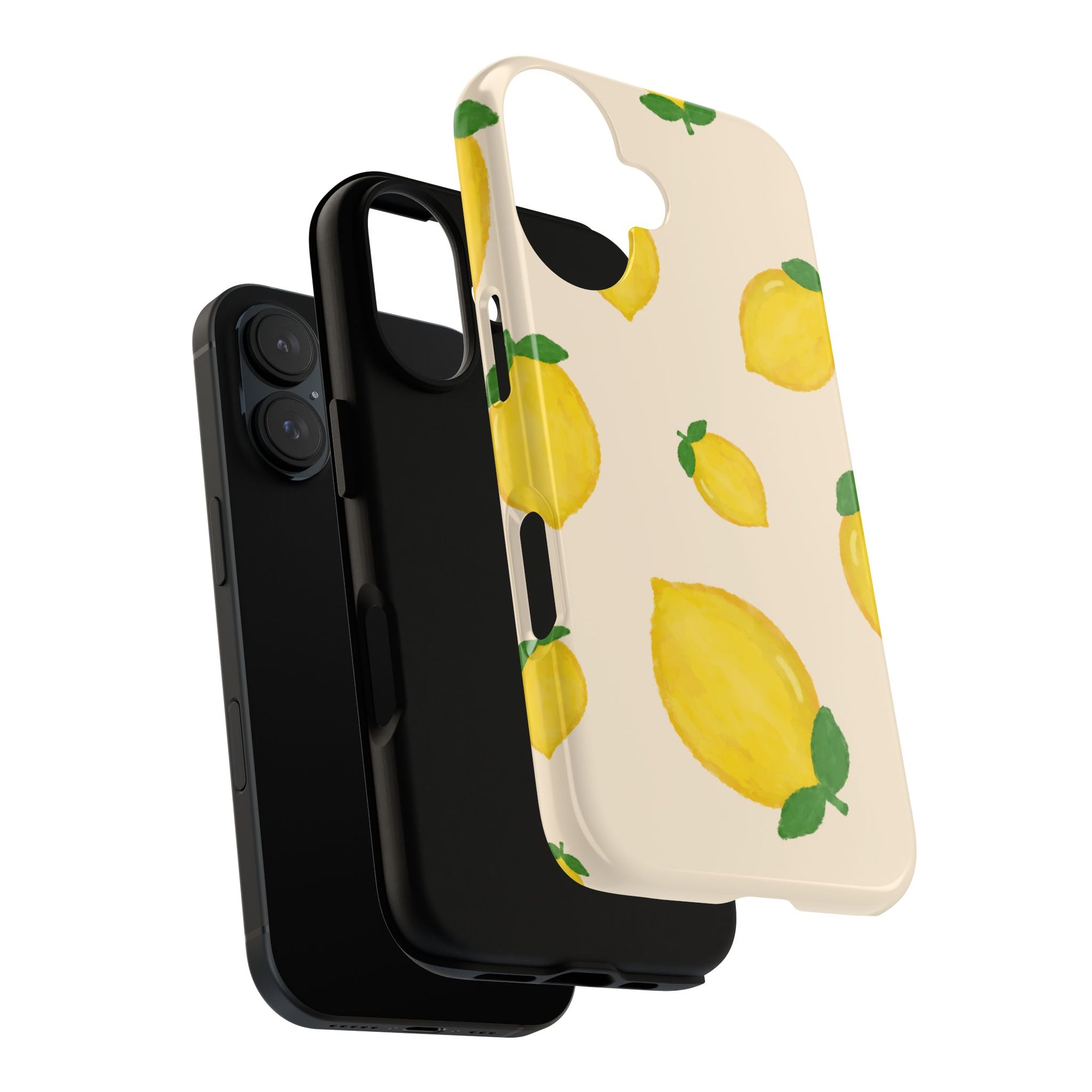 Lemon Print Phone Case, Vibrant Lemon Design, Cute Citrus Case, Gift for Fruit Lovers, Summer Vibe Accessories