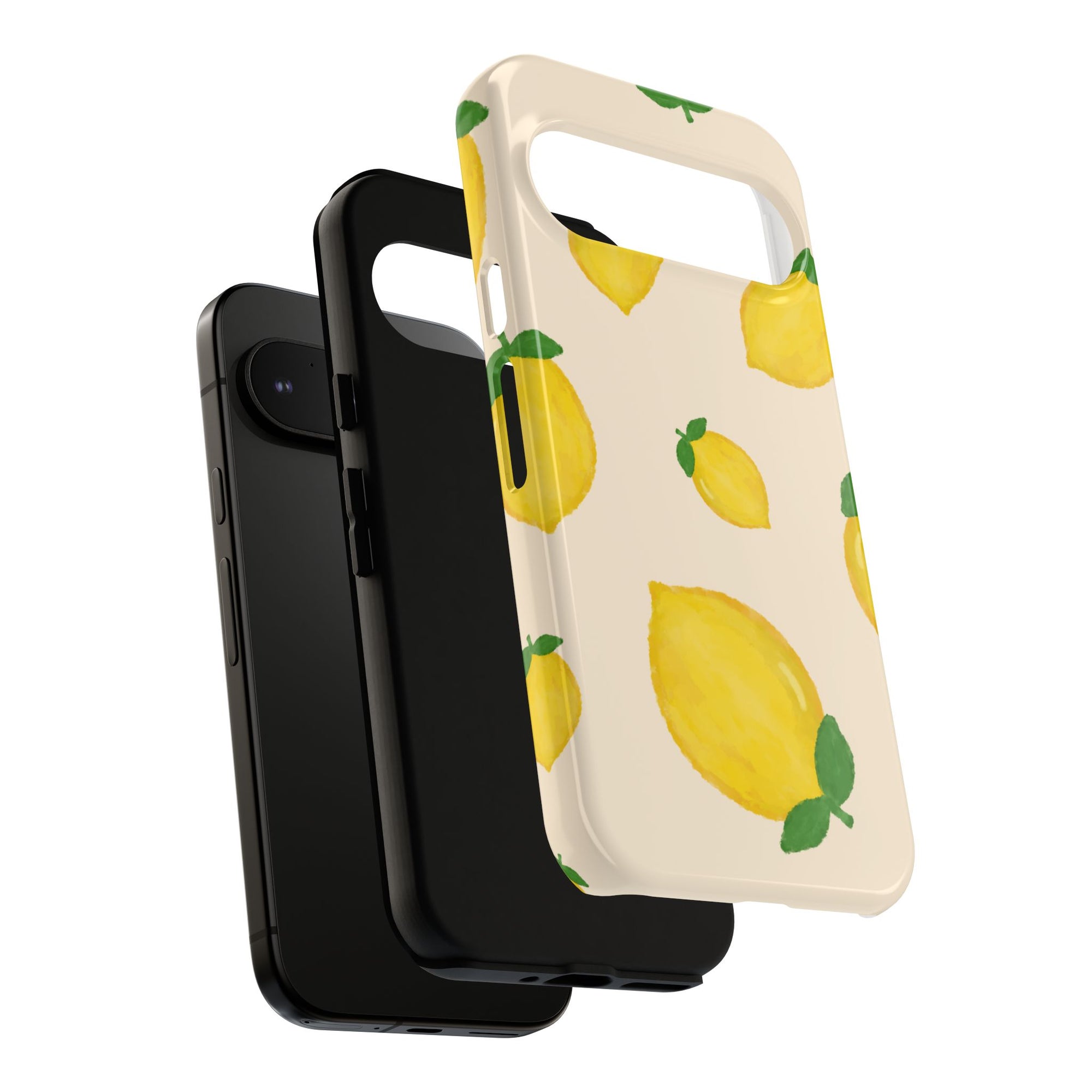Lemon Print Phone Case, Vibrant Lemon Design, Cute Citrus Case, Gift for Fruit Lovers, Summer Vibe Accessories