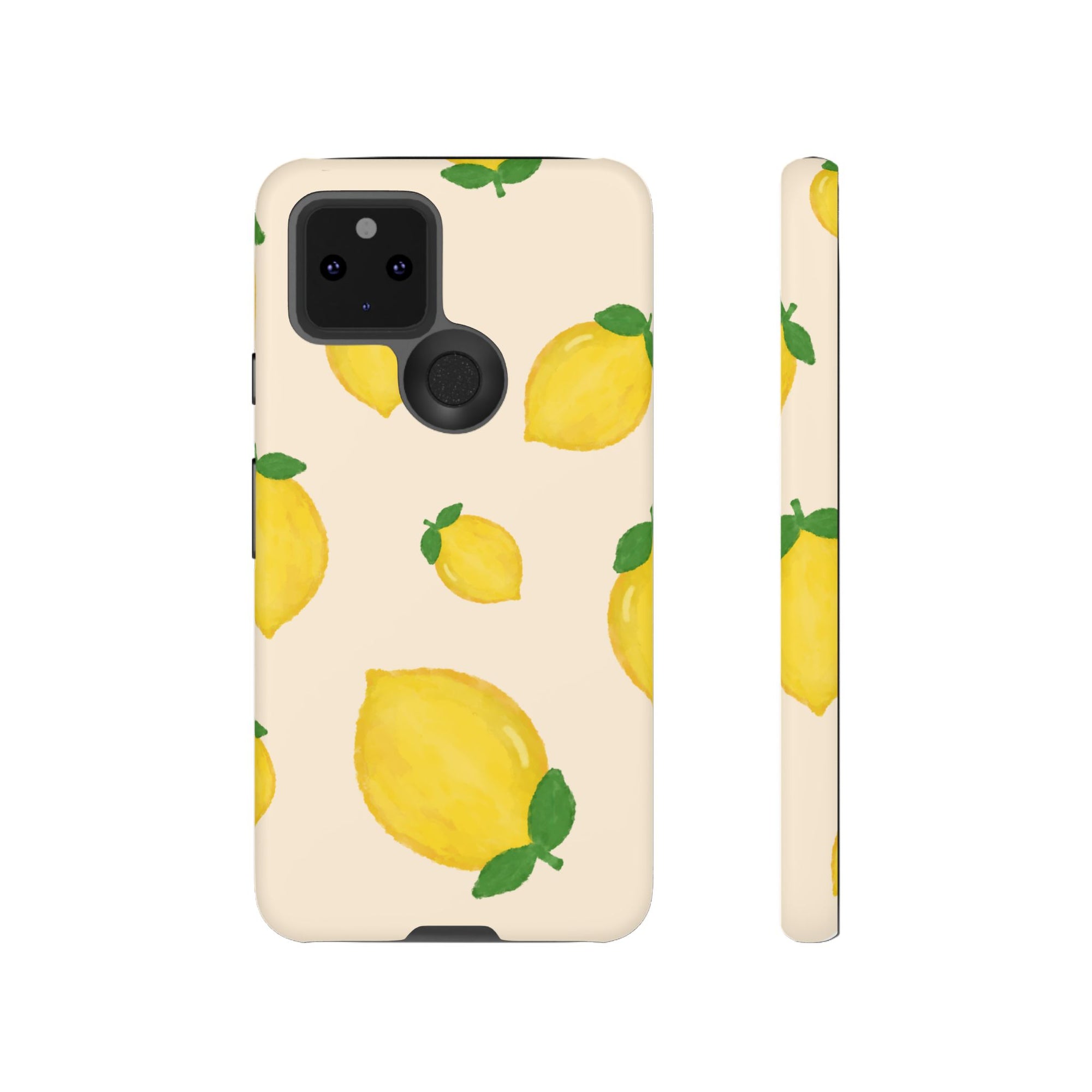 Lemon Print Phone Case, Vibrant Lemon Design, Cute Citrus Case, Gift for Fruit Lovers, Summer Vibe Accessories