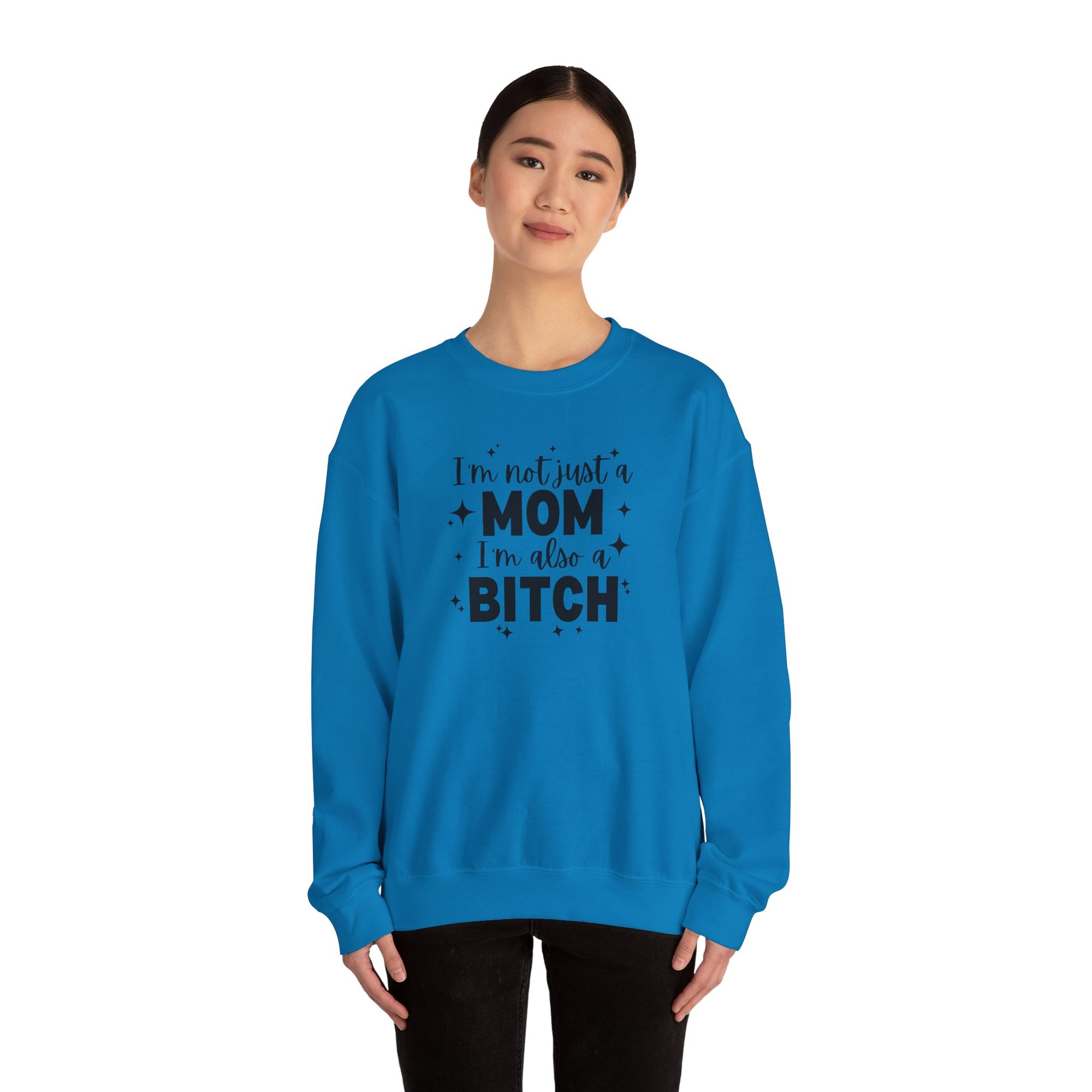 Funny Mom Sweatshirt - Comfortable Gift for Mothers, Unique Crewneck for Moms, Holiday Apparel, Funny Sweatshirt
