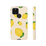 Lemon Print Phone Case, Vibrant Lemon Design, Cute Citrus Case, Gift for Fruit Lovers, Summer Vibe Accessories