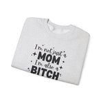 Funny Mom Sweatshirt - Comfortable Gift for Mothers, Unique Crewneck for Moms, Holiday Apparel, Funny Sweatshirt