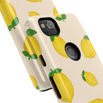 Lemon Print Phone Case, Vibrant Lemon Design, Cute Citrus Case, Gift for Fruit Lovers, Summer Vibe Accessories