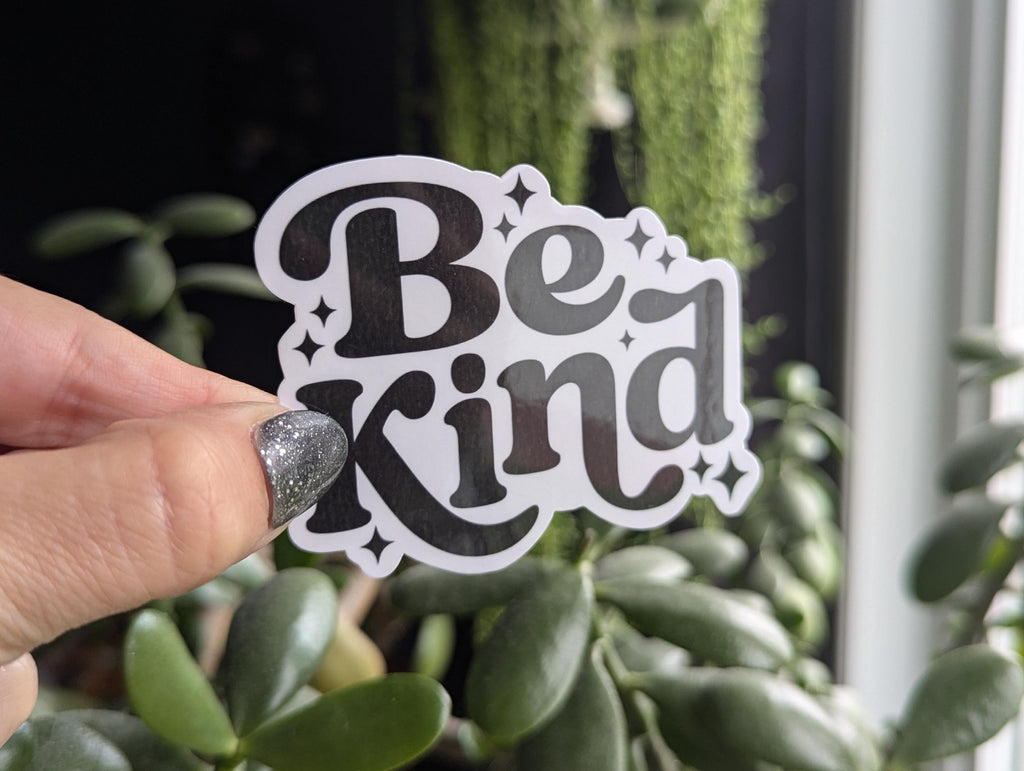 Be kind sticker, end bullying, motivational sticker for water bottle, choose kindness, small gift for friend, aesthetic stickers for laptop