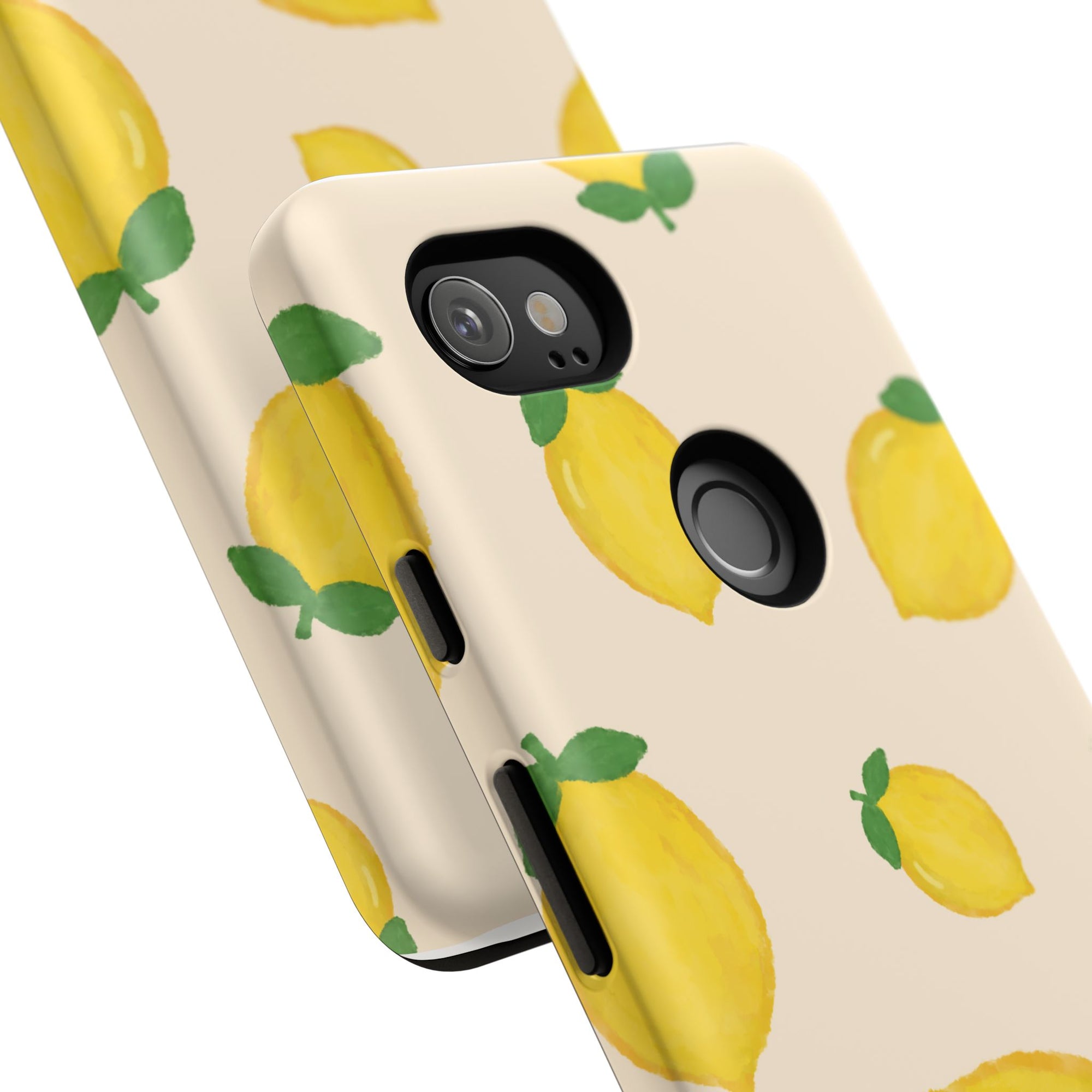 Lemon Print Phone Case, Vibrant Lemon Design, Cute Citrus Case, Gift for Fruit Lovers, Summer Vibe Accessories