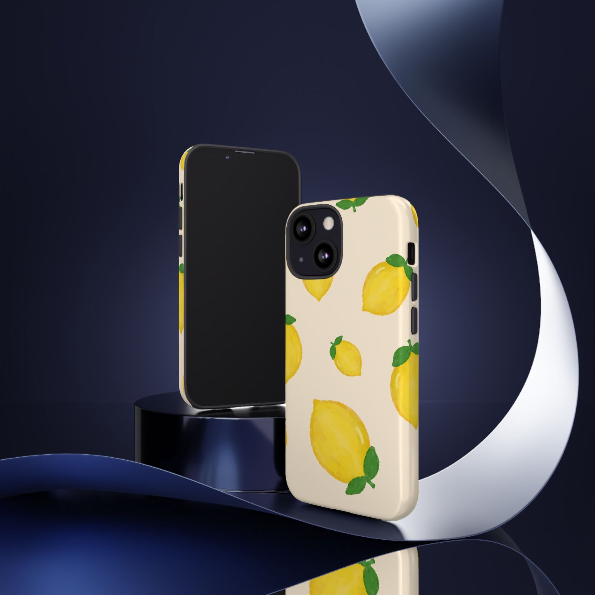 Lemon Print Phone Case, Vibrant Lemon Design, Cute Citrus Case, Gift for Fruit Lovers, Summer Vibe Accessories