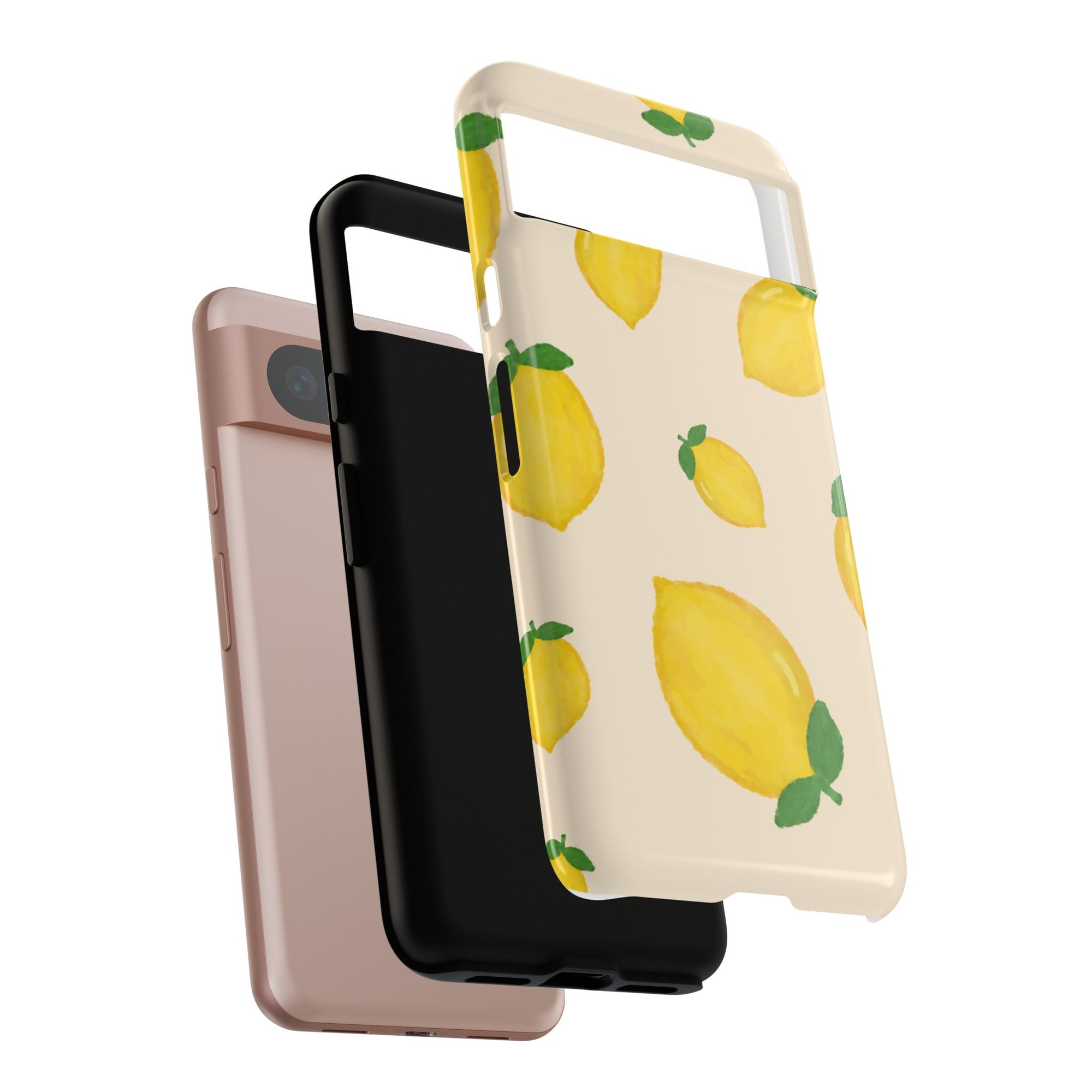 Lemon Print Phone Case, Vibrant Lemon Design, Cute Citrus Case, Gift for Fruit Lovers, Summer Vibe Accessories