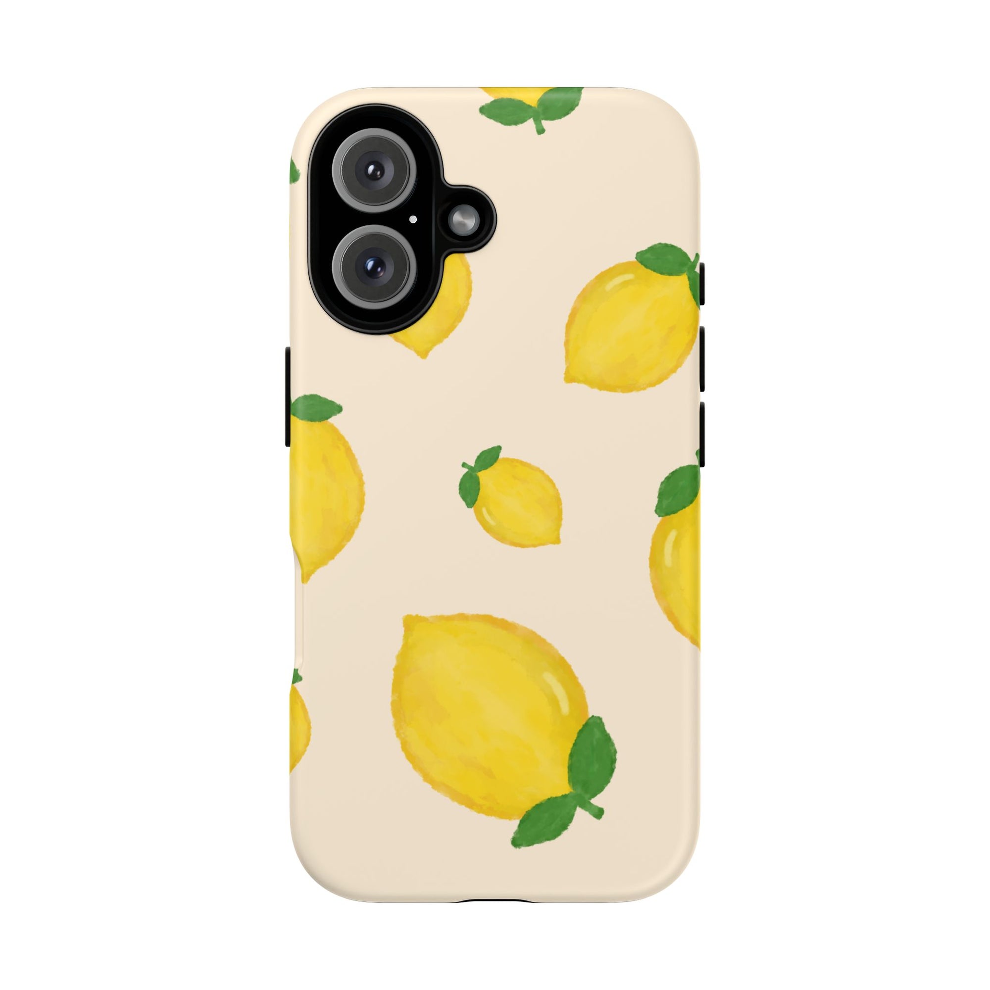 Lemon Print Phone Case, Vibrant Lemon Design, Cute Citrus Case, Gift for Fruit Lovers, Summer Vibe Accessories