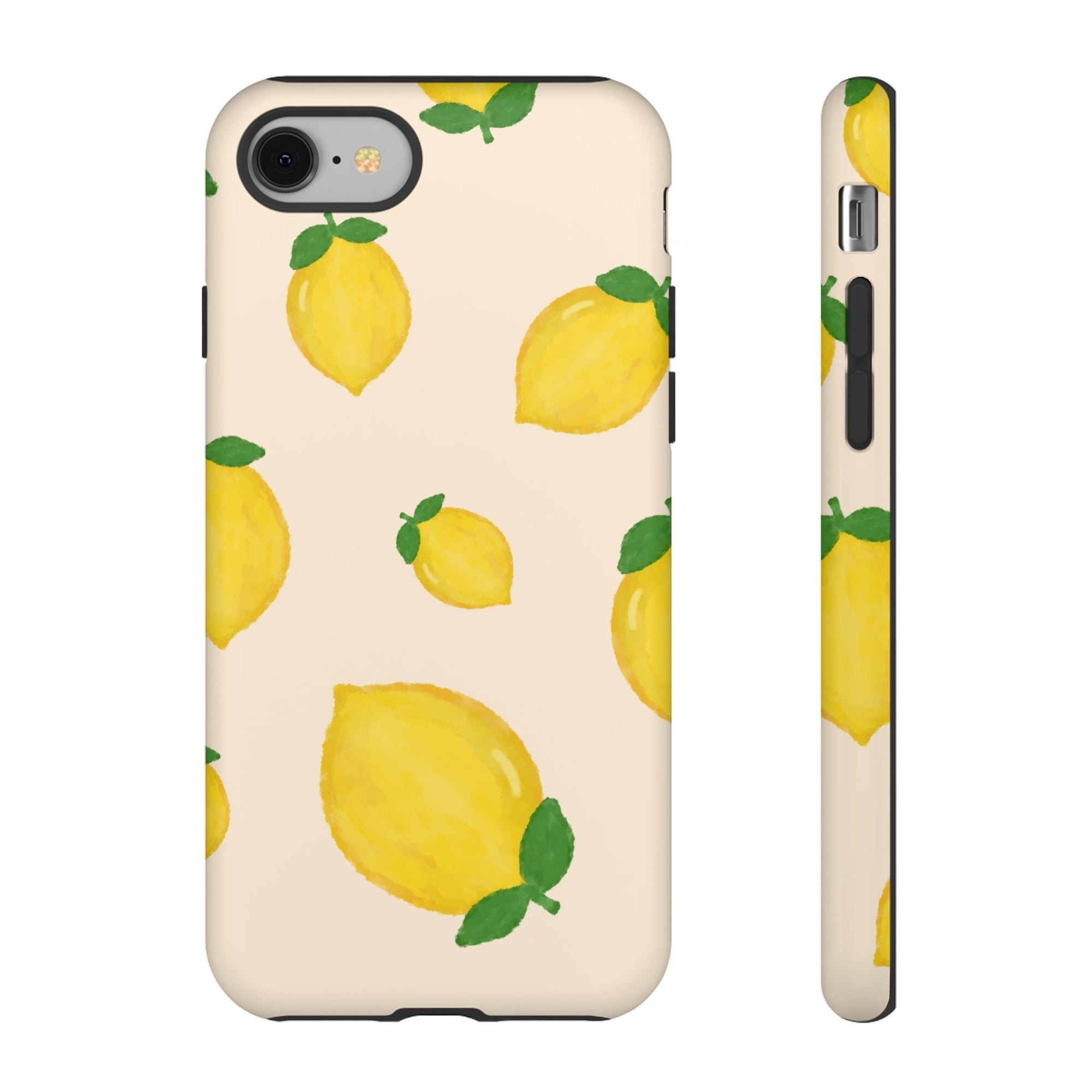 Lemon Print Phone Case, Vibrant Lemon Design, Cute Citrus Case, Gift for Fruit Lovers, Summer Vibe Accessories