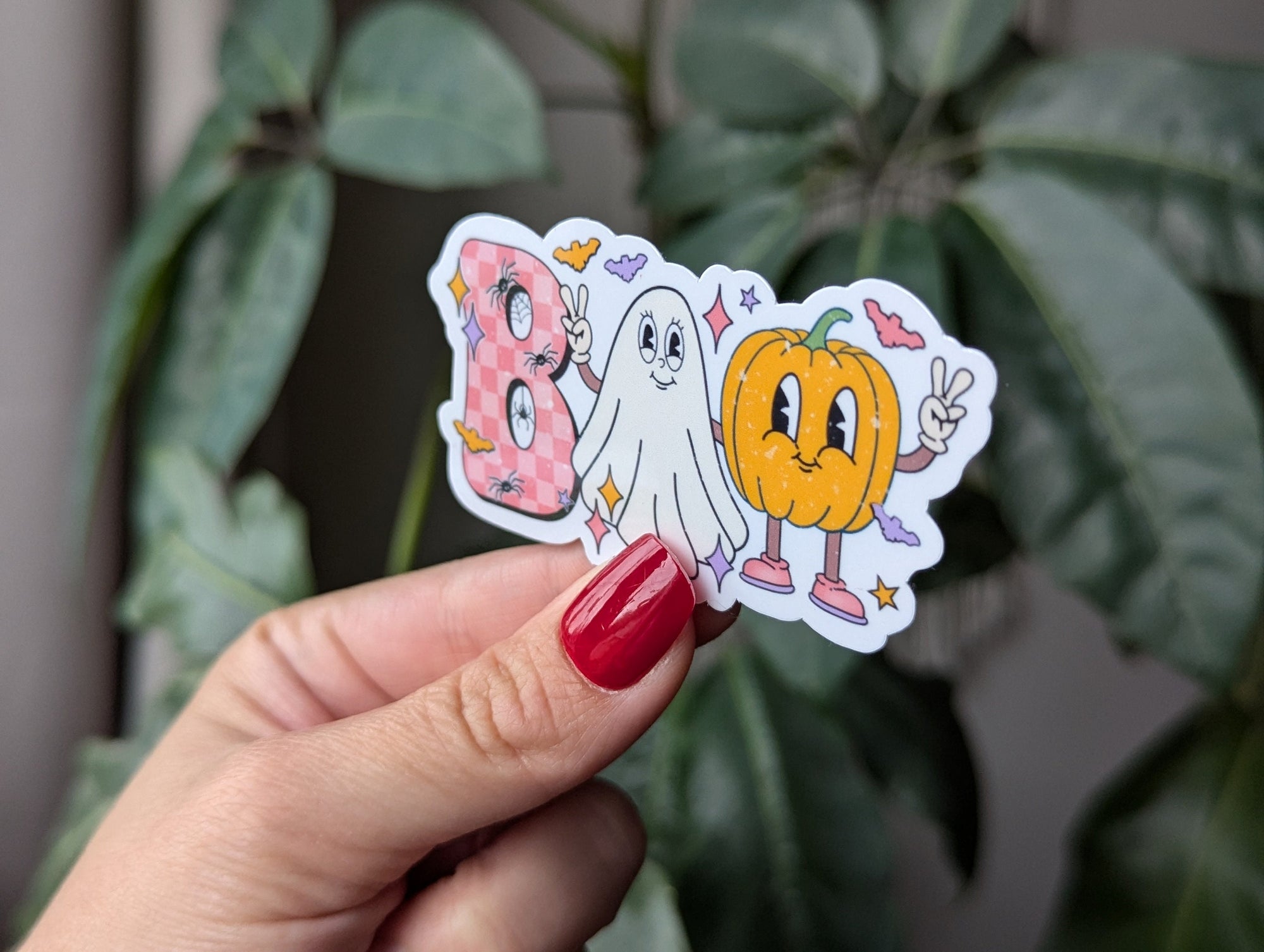 Boo Halloween Vinyl Sticker