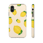 Lemon Print Phone Case, Vibrant Lemon Design, Cute Citrus Case, Gift for Fruit Lovers, Summer Vibe Accessories