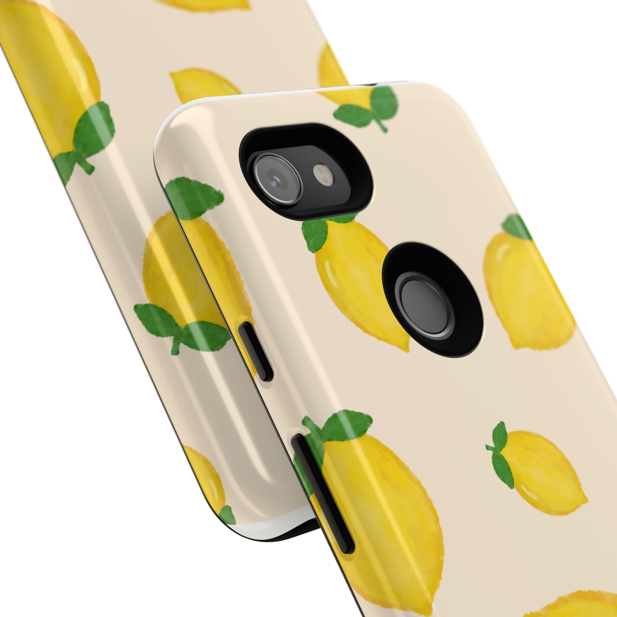 Lemon Print Phone Case, Vibrant Lemon Design, Cute Citrus Case, Gift for Fruit Lovers, Summer Vibe Accessories