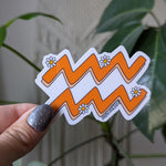Aquarius Astrology Vinyl Sticker