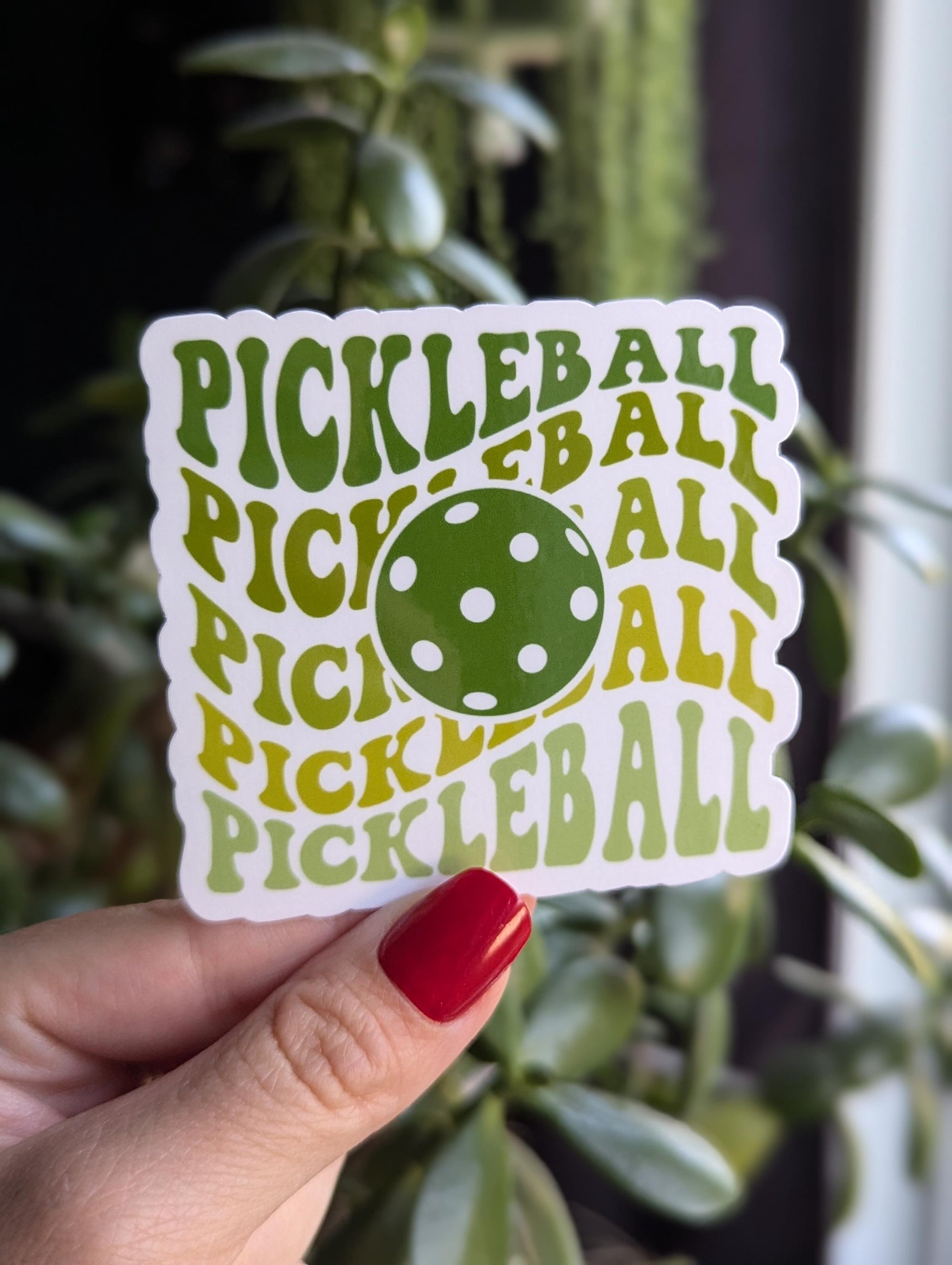 Pickleball sticker for water bottle, sport stickers for laptop, coquette gifts for sports lover, small gift for boyfriend, trendy sports