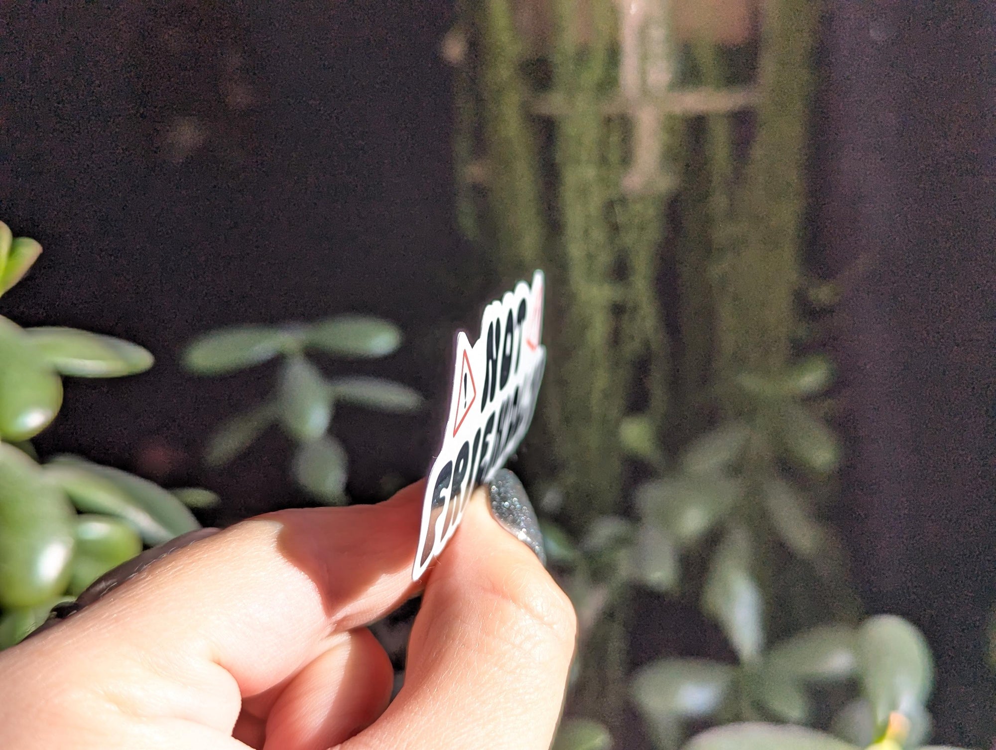 Not friendly, anti social stickers for water bottle, funny gift for best friend, snarky humor, scarastic gifts for her, mental health merch