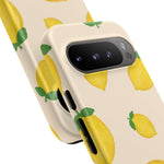 Lemon Print Phone Case, Vibrant Lemon Design, Cute Citrus Case, Gift for Fruit Lovers, Summer Vibe Accessories