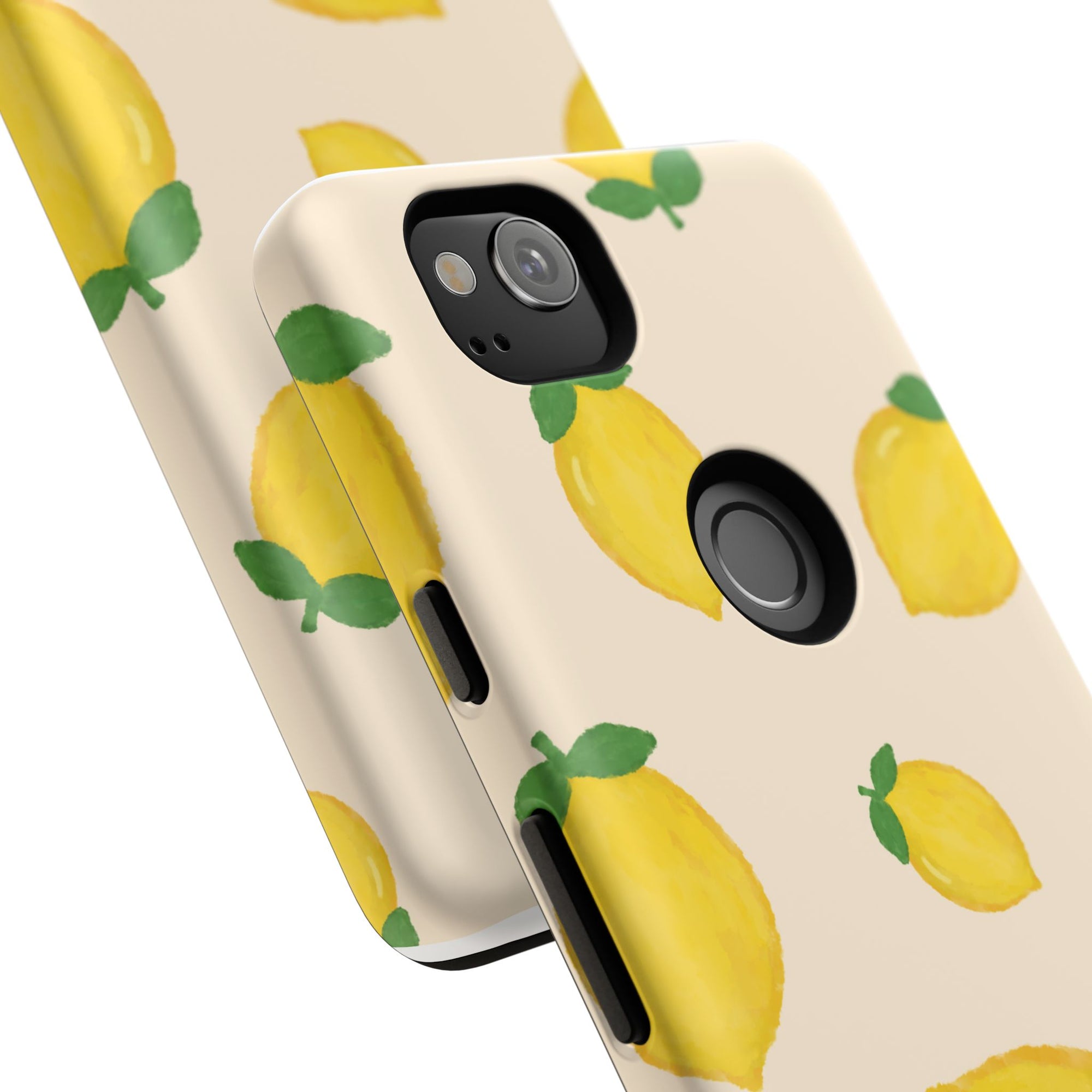 Lemon Print Phone Case, Vibrant Lemon Design, Cute Citrus Case, Gift for Fruit Lovers, Summer Vibe Accessories