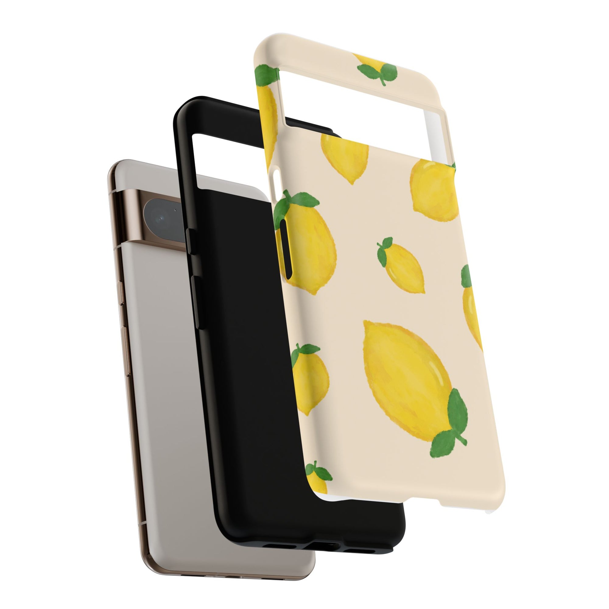 Lemon Print Phone Case, Vibrant Lemon Design, Cute Citrus Case, Gift for Fruit Lovers, Summer Vibe Accessories