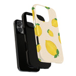 Lemon Print Phone Case, Vibrant Lemon Design, Cute Citrus Case, Gift for Fruit Lovers, Summer Vibe Accessories