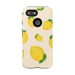 Lemon Print Phone Case, Vibrant Lemon Design, Cute Citrus Case, Gift for Fruit Lovers, Summer Vibe Accessories