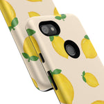 Lemon Print Phone Case, Vibrant Lemon Design, Cute Citrus Case, Gift for Fruit Lovers, Summer Vibe Accessories