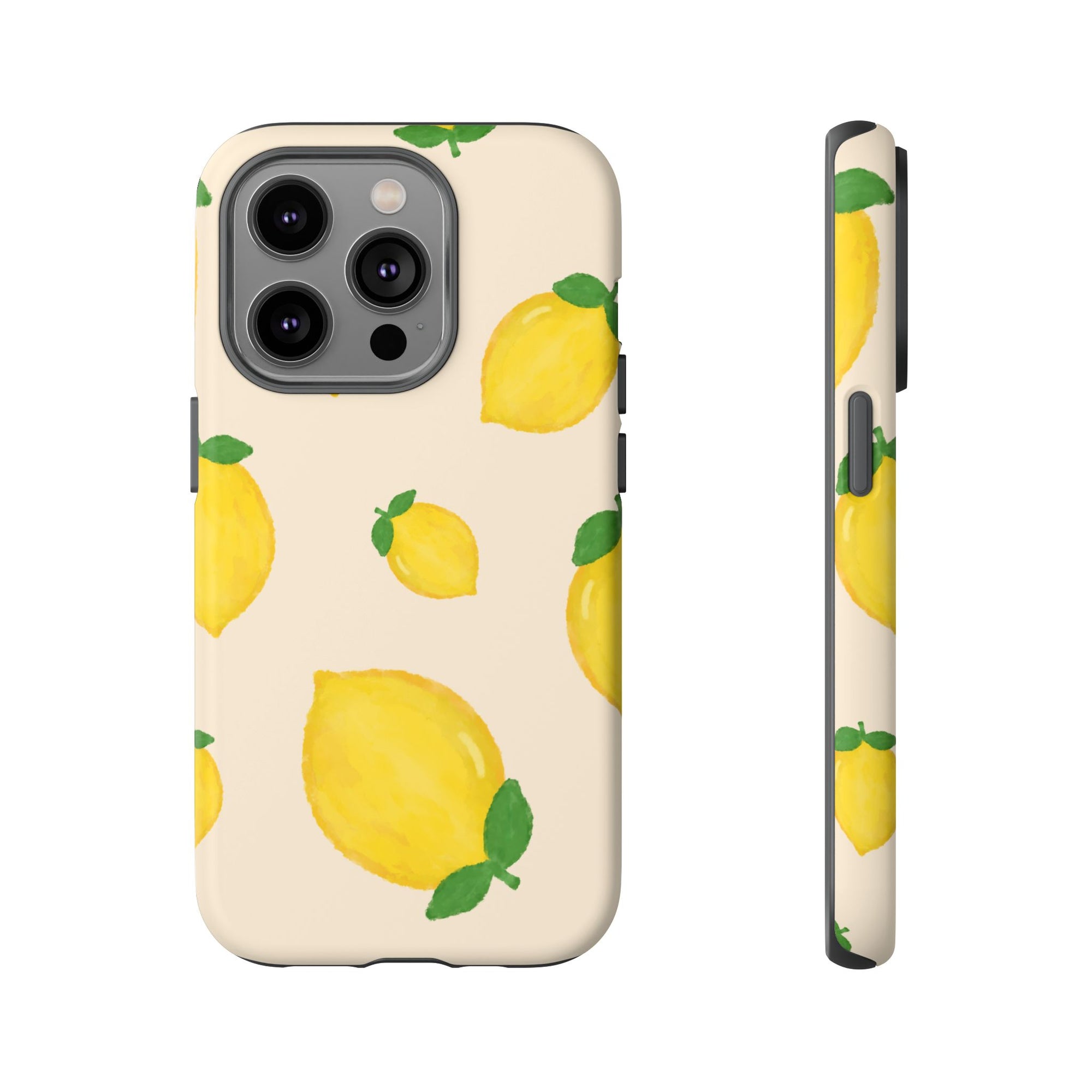 Lemon Print Phone Case, Vibrant Lemon Design, Cute Citrus Case, Gift for Fruit Lovers, Summer Vibe Accessories