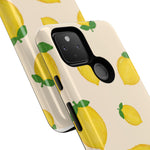 Lemon Print Phone Case, Vibrant Lemon Design, Cute Citrus Case, Gift for Fruit Lovers, Summer Vibe Accessories